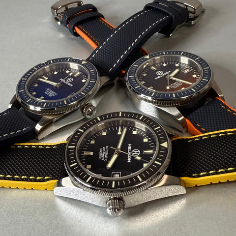 Helicon Master 62 Dive Watch Technical Performance edition - Granite, Black & Yellow
