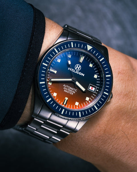 Helicon Master 62 Dive Watch in Blue Hour