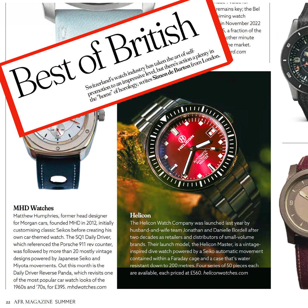 Top British Watch Brands - Helicon Watches Among the Best