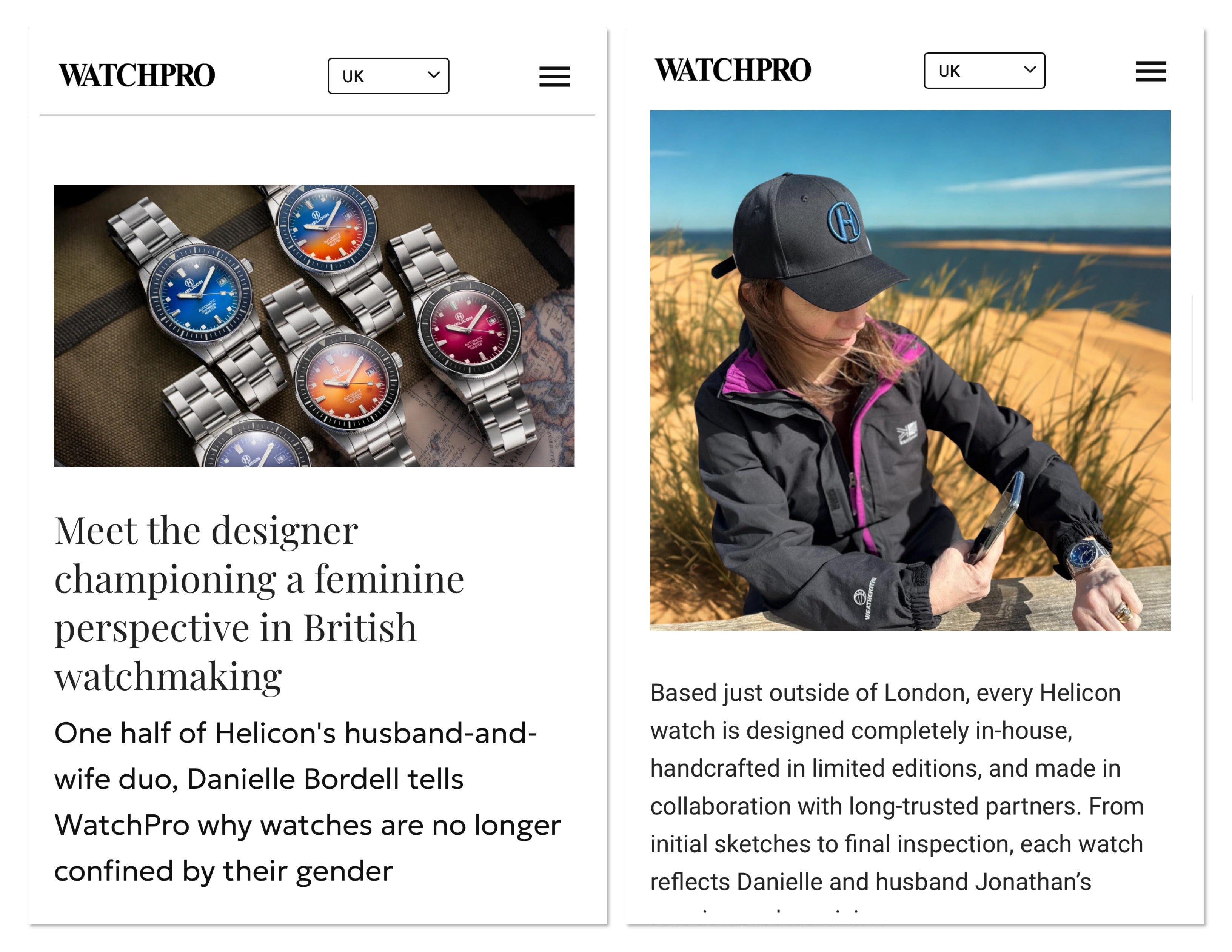 Designing Time: The Creative Vision of Danielle Bordell at Helicon Watches