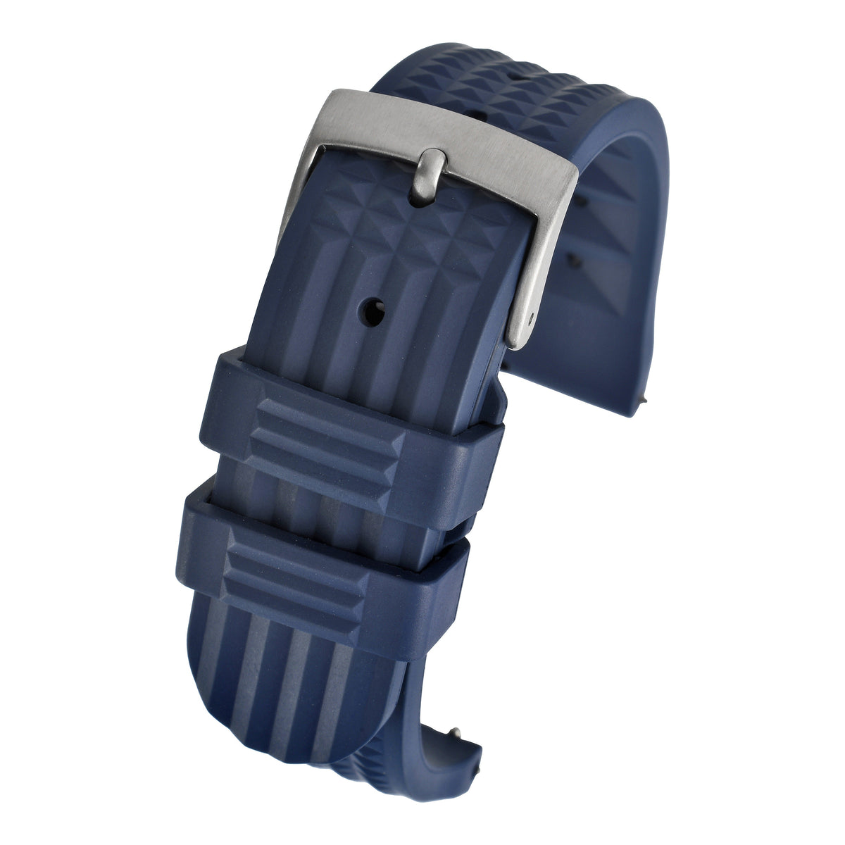 Waffle FKM Rubber Quick Release Strap - Navy