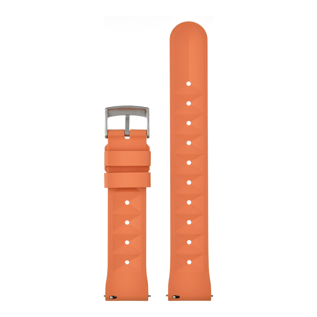 Waffle FKM Rubber Quick Release Strap - Orange