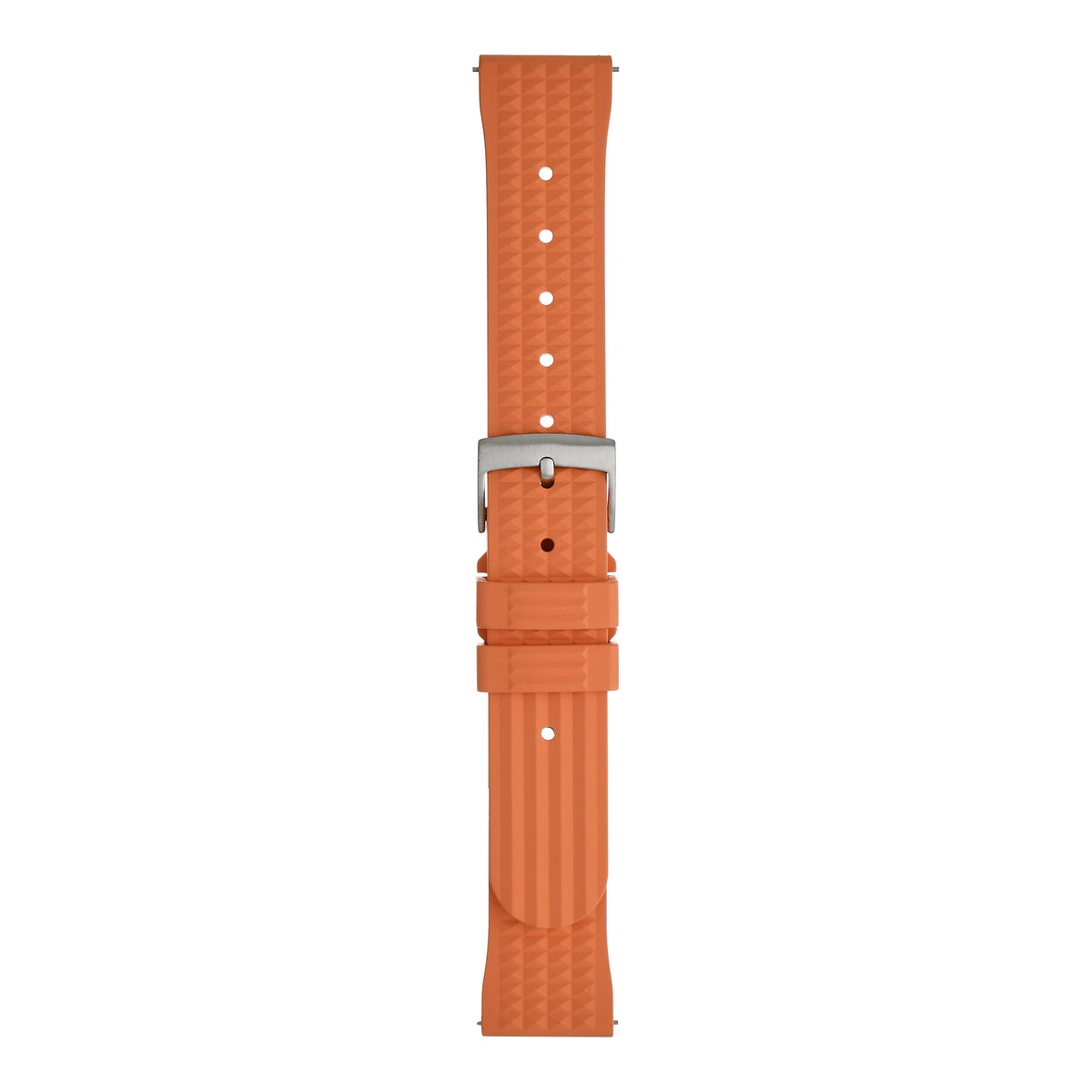 Waffle FKM Rubber Quick Release Strap - Orange