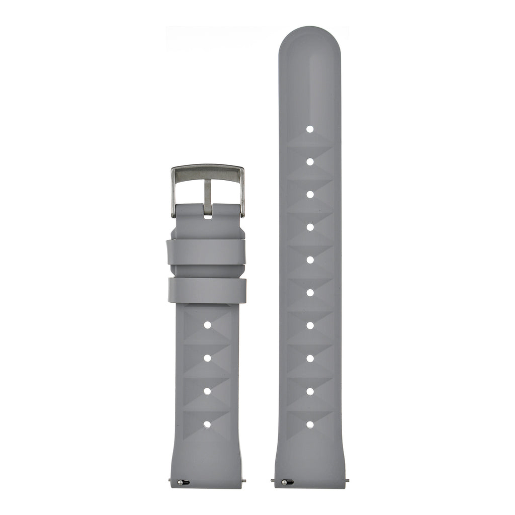 Waffle FKM Rubber Quick Release Strap - Grey
