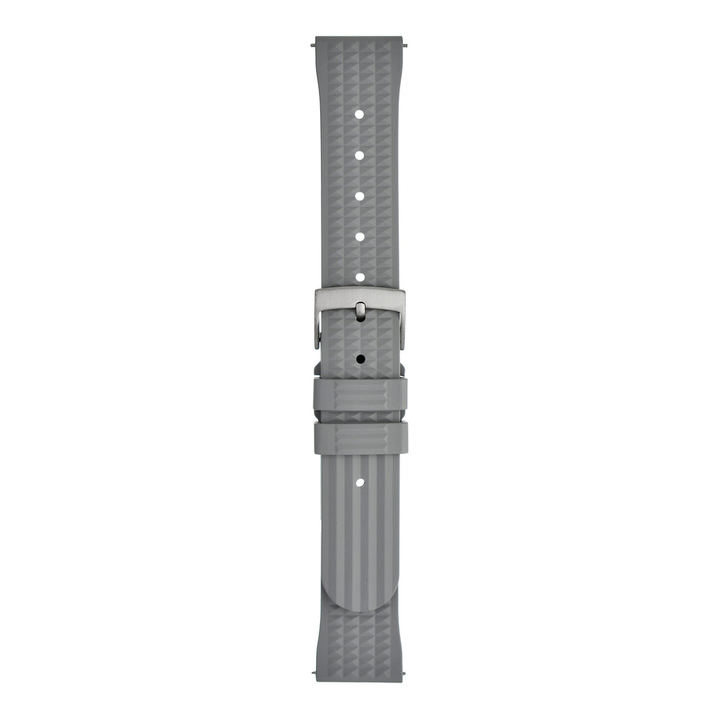 Waffle FKM Rubber Quick Release Strap - Grey