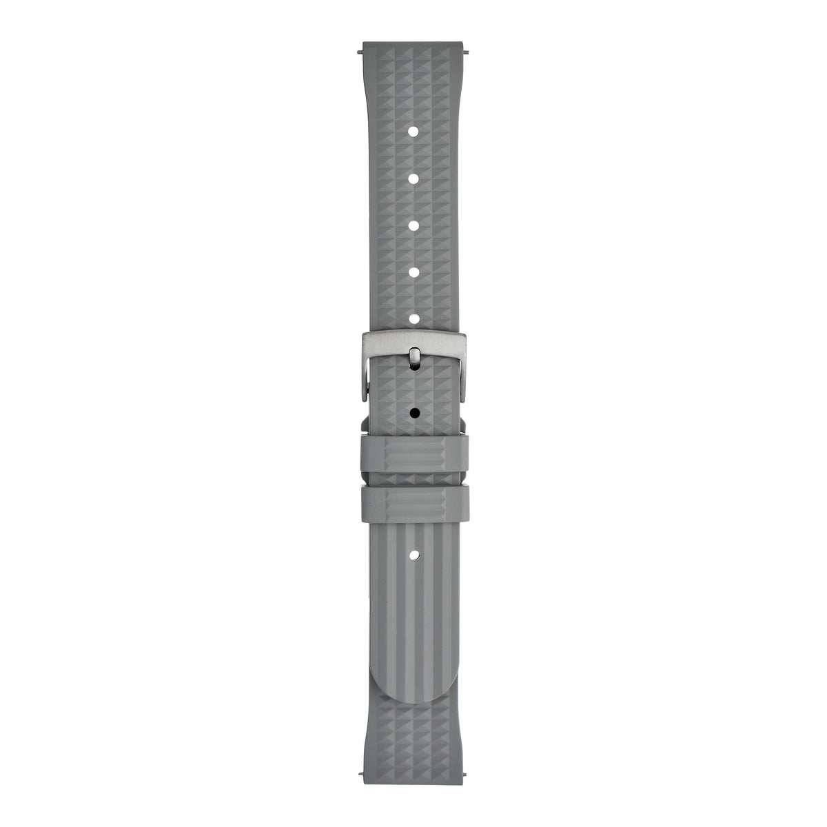 Waffle FKM Rubber Quick Release Strap - Grey