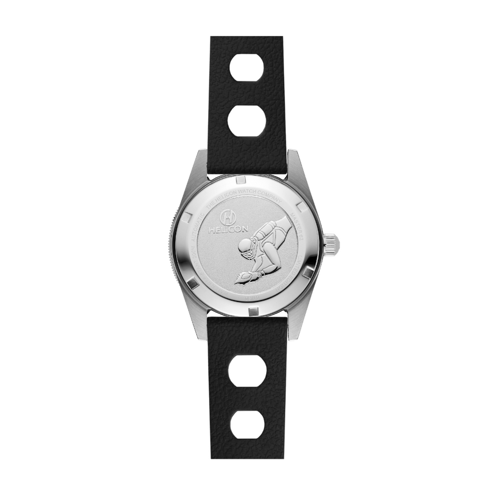 Helicon Master 62 Dive Watch Granite - Black Skin Diver