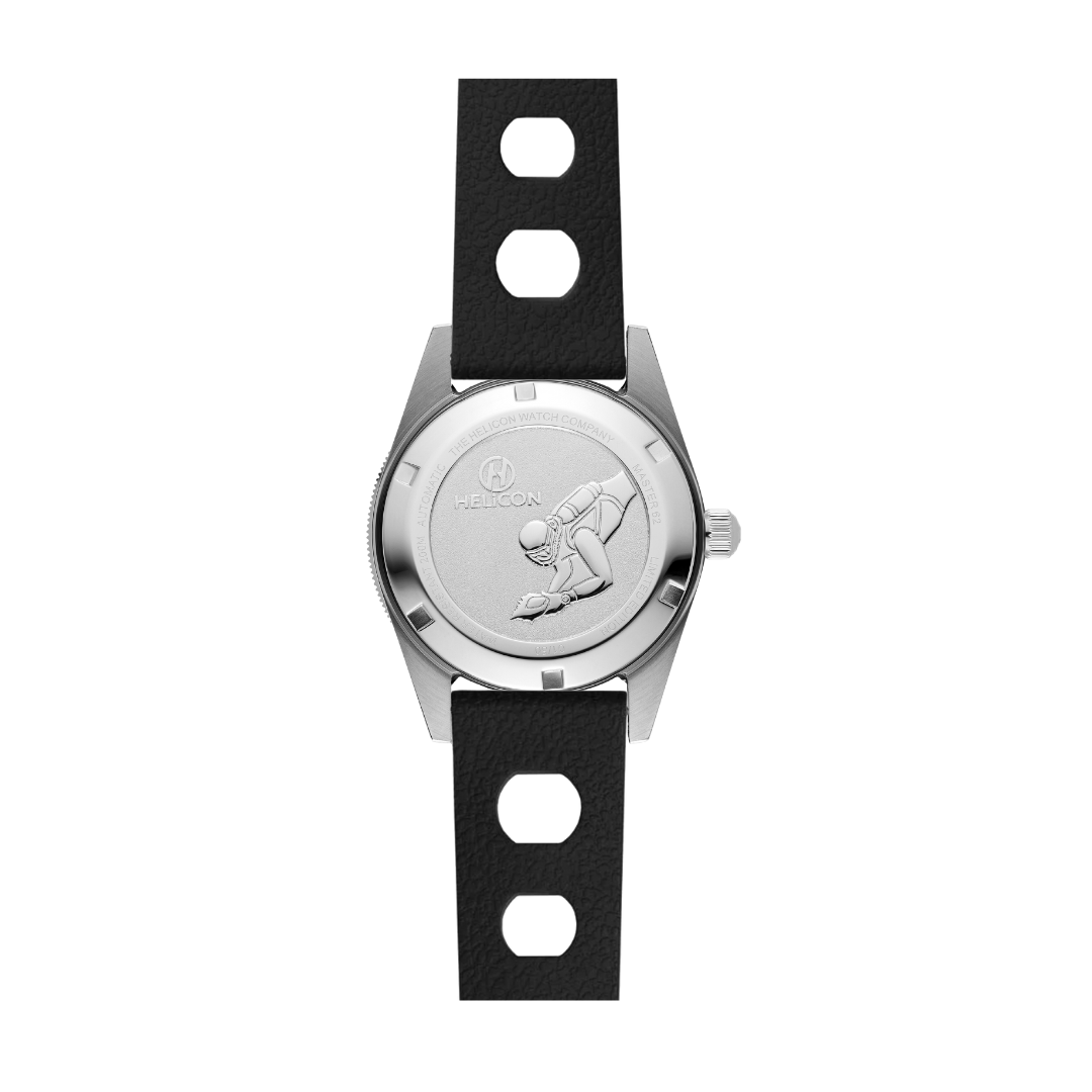 Helicon Master 62 Dive Watch Granite - Black Skin Diver