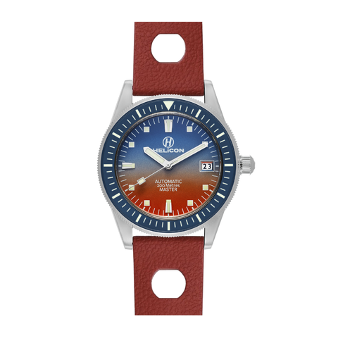 Helicon Master 62 Dive Watch Blue Hour - Red Skin Diver