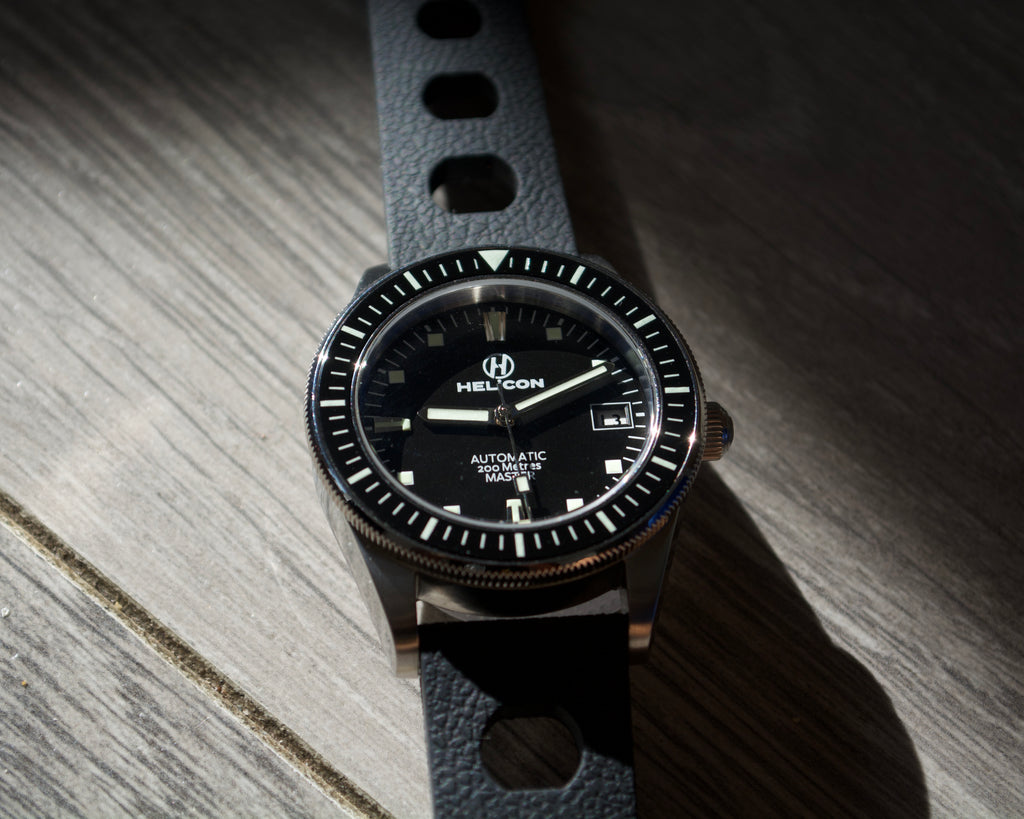 Helicon Master 62 Dive Watch Granite - Green Skin Diver
