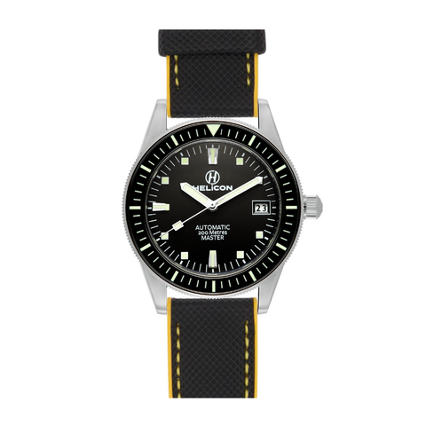 Helicon Master 62 Dive Watch Technical Performance edition - Granite, Black & Yellow