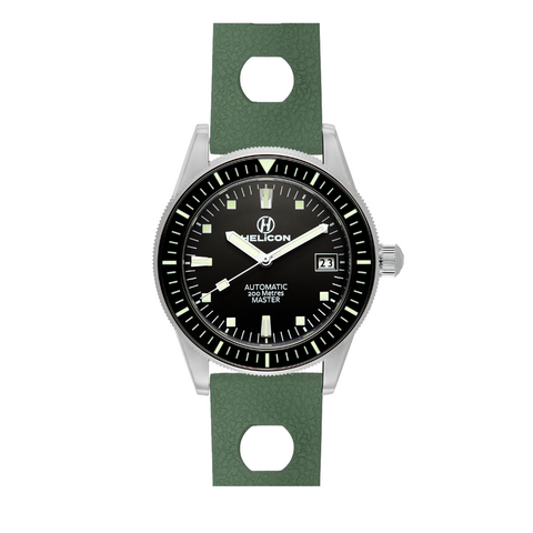 Helicon Master 62 Dive Watch Granite - Green Skin Diver