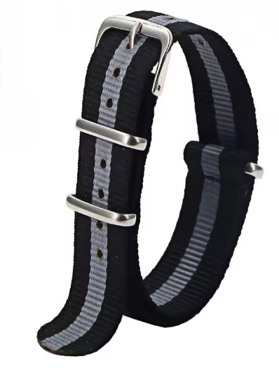 Helicon Nylon Strap - Grey & Black