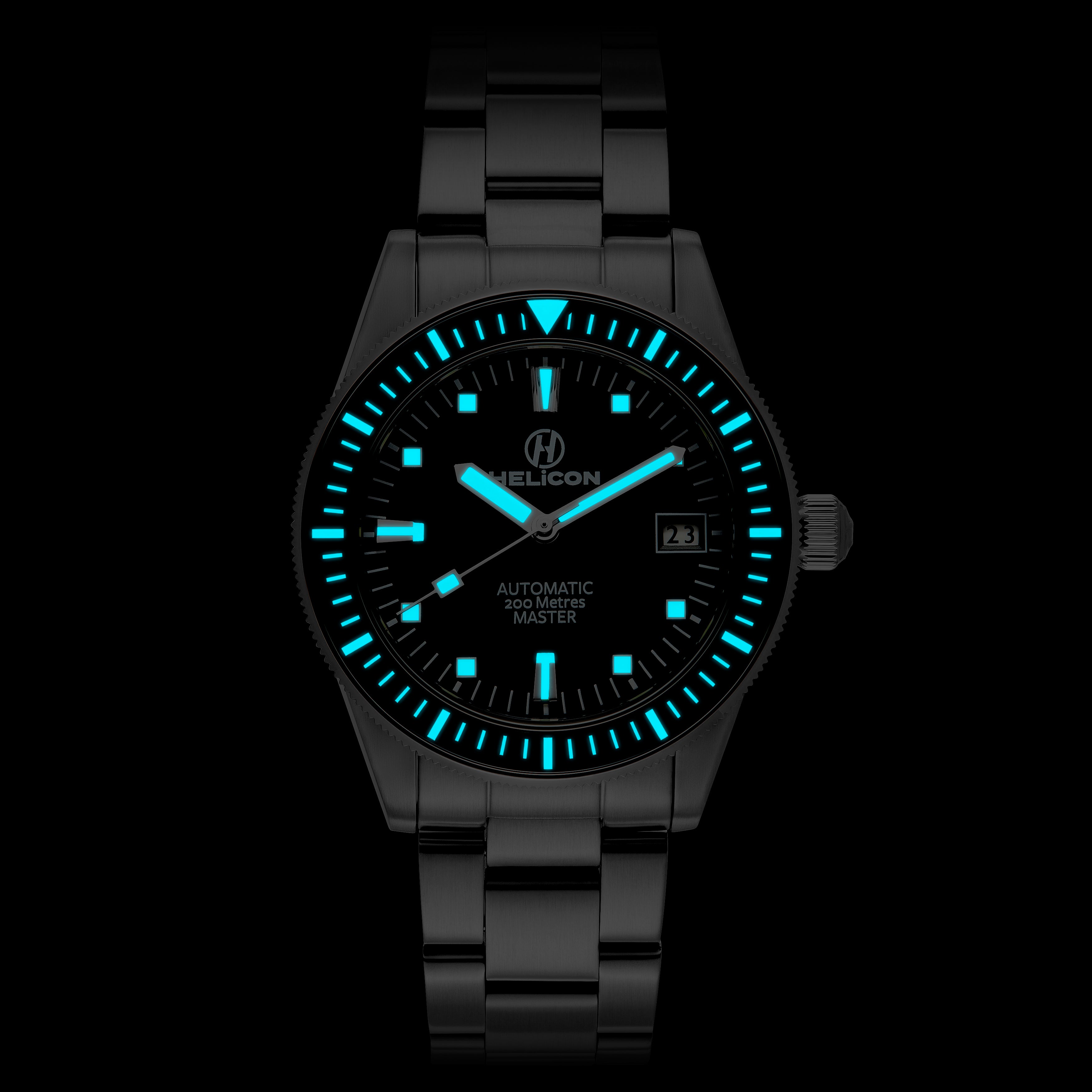 Helicon Master 62 Dive Watch Granite - Red Skin Diver