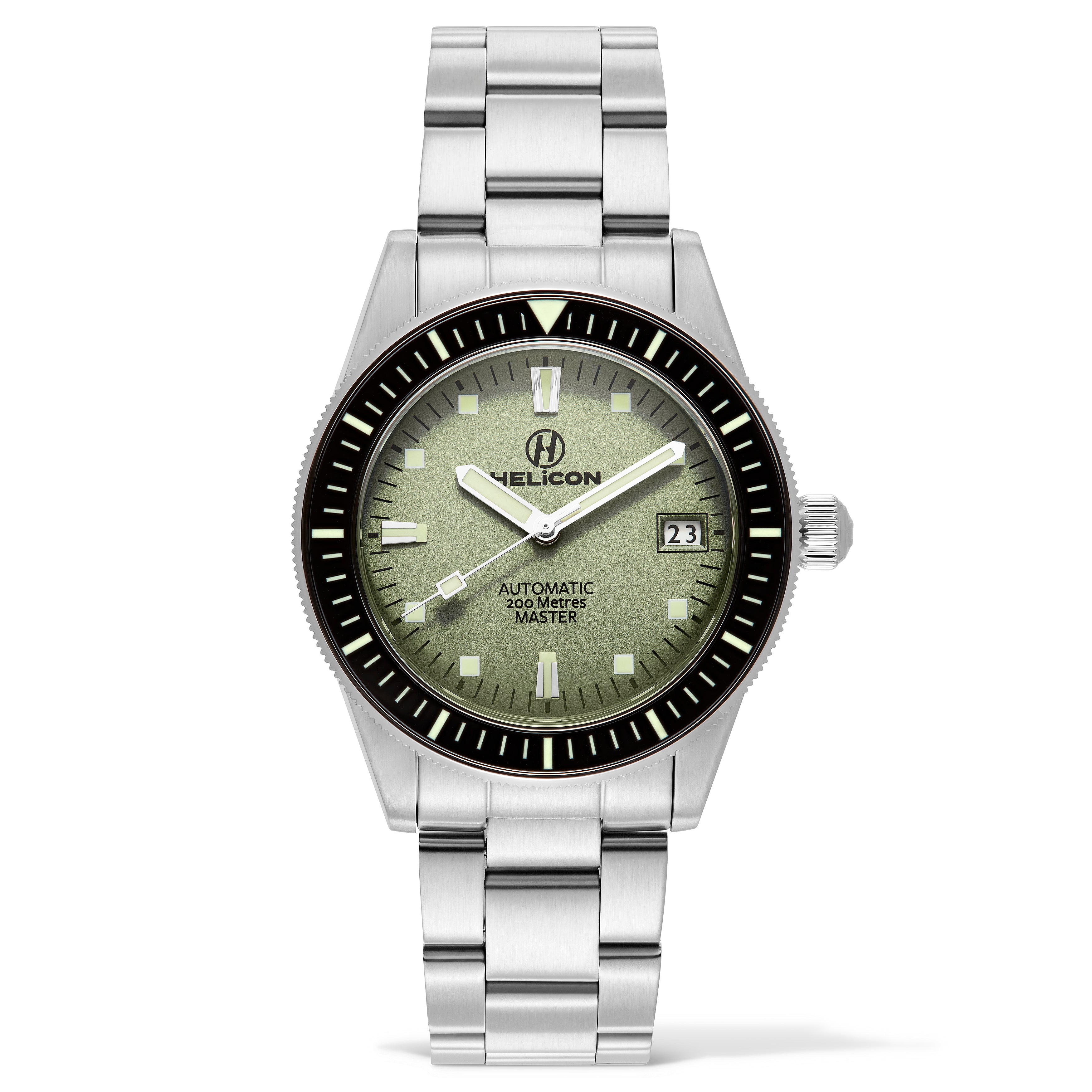 Helicon Master 62 Dive Watch in Lichen