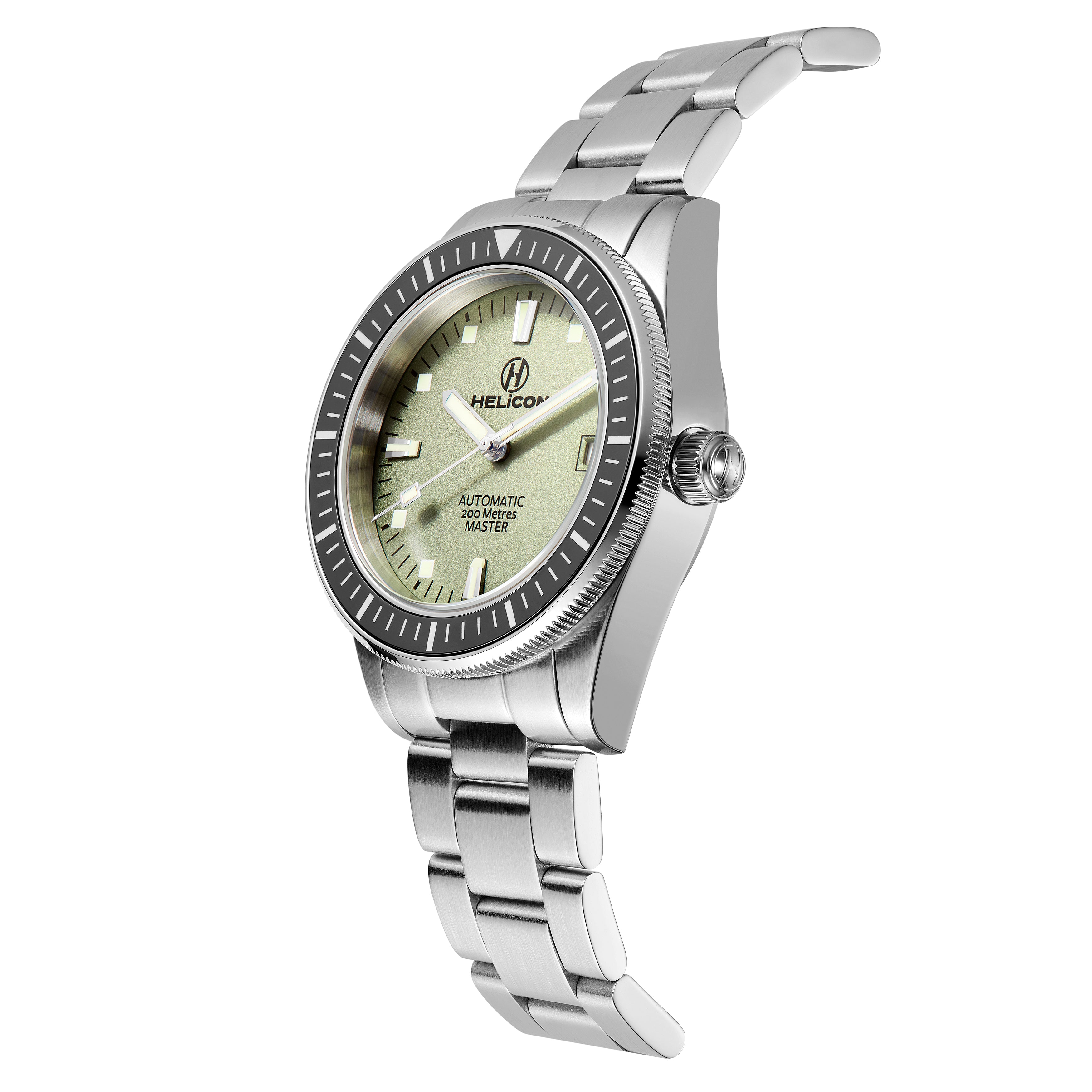 Helicon Master 62 Dive Watch in Lichen side