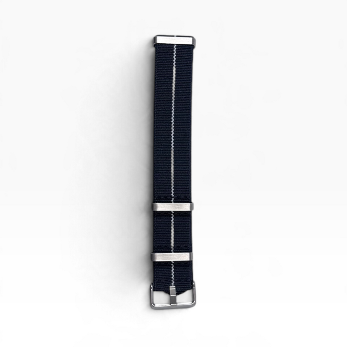French Parachute Style Straps - Navy Blue & White Stripe