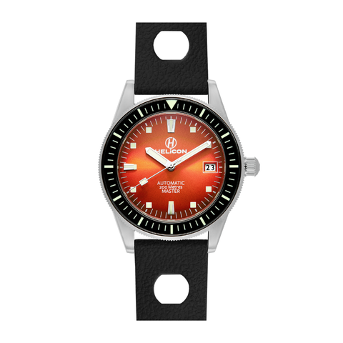 Helicon Master 62 Dive Watch Iridium - Black Skin Diver