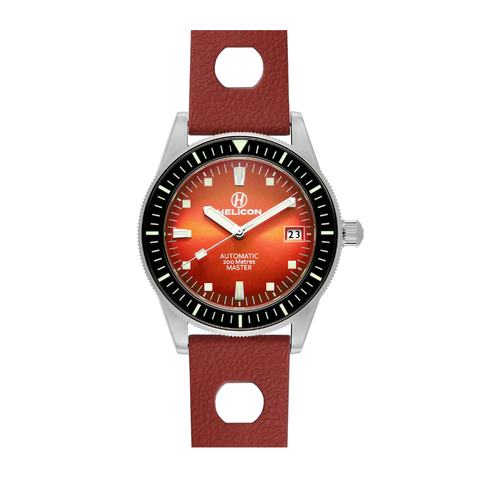 Helicon Master 62 Dive Watch Iridium - Red Skin Diver