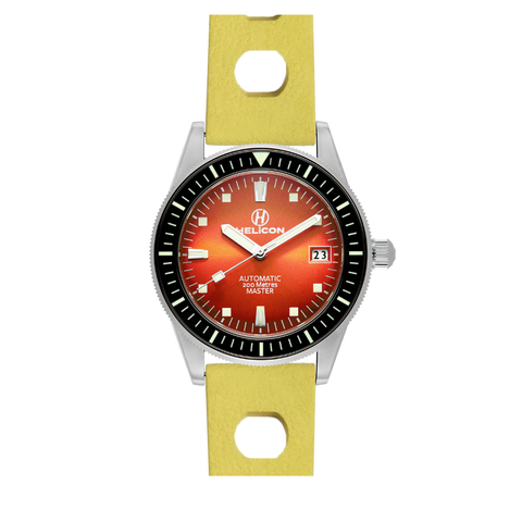 Helicon Master 62 Dive Watch Iridium - Yellow Skin Diver