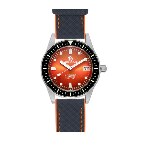 Helicon Master 62 Dive Watch Technical Performance edition - Iridium, Blue & Orange