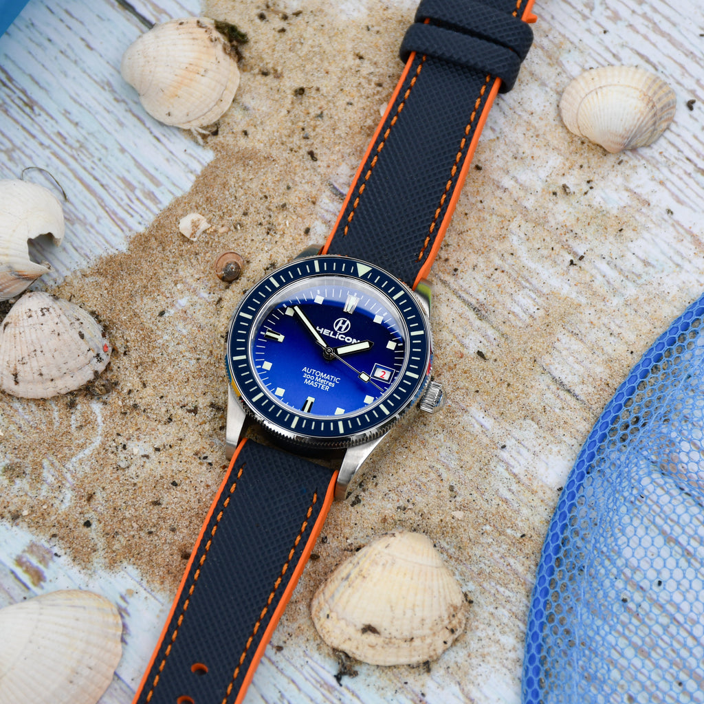 Helicon Master 62 Dive Watch Technical Performance edition - Ultramarine, Blue & Orange