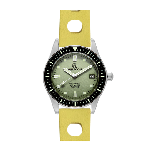 Helicon Master 62 Dive Watch Lichen - Yellow Skin Diver