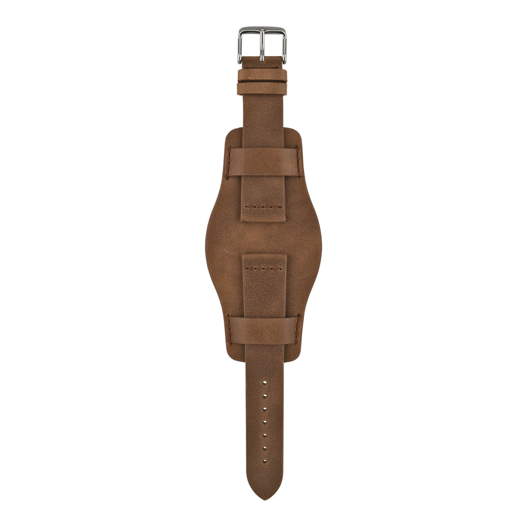 Heritage ‘Despatch’ Bund Leather Watch Strap - Tan