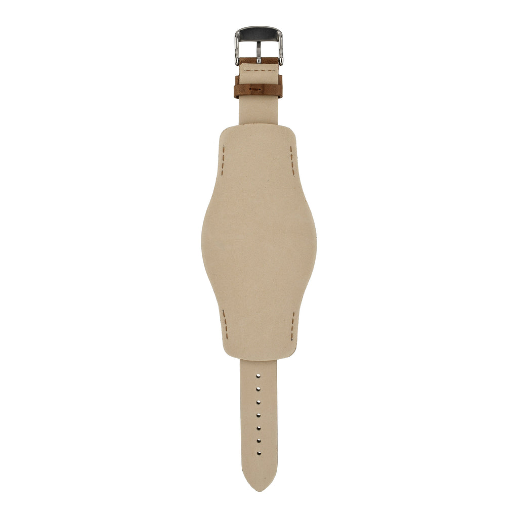 Heritage ‘Despatch’ Bund Leather Watch Strap - Tan