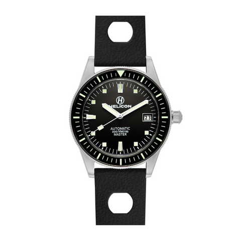 Helicon Master 62 Dive Watch - All Black Mil-Spec Edition