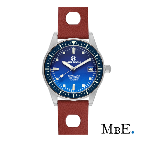 Helicon Master 62 Dive Watch Ultramarine MbE - Red Skin Diver