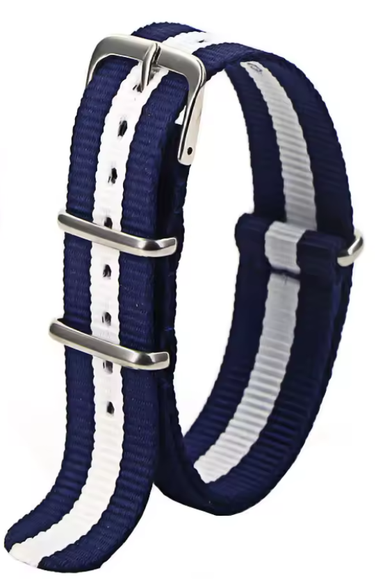 Helicon Nylon Strap - Blue & White