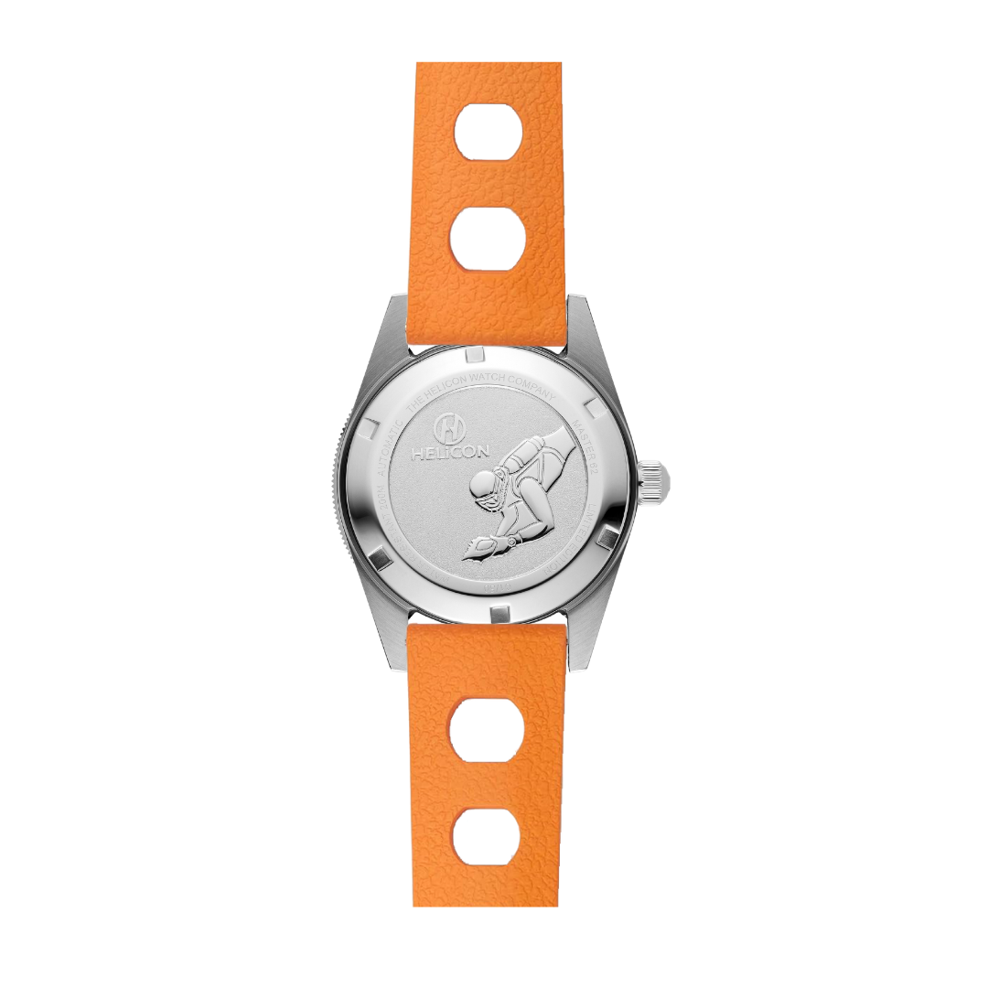 Helicon Master 62 Dive Watch Iridium - Orange Skin Diver