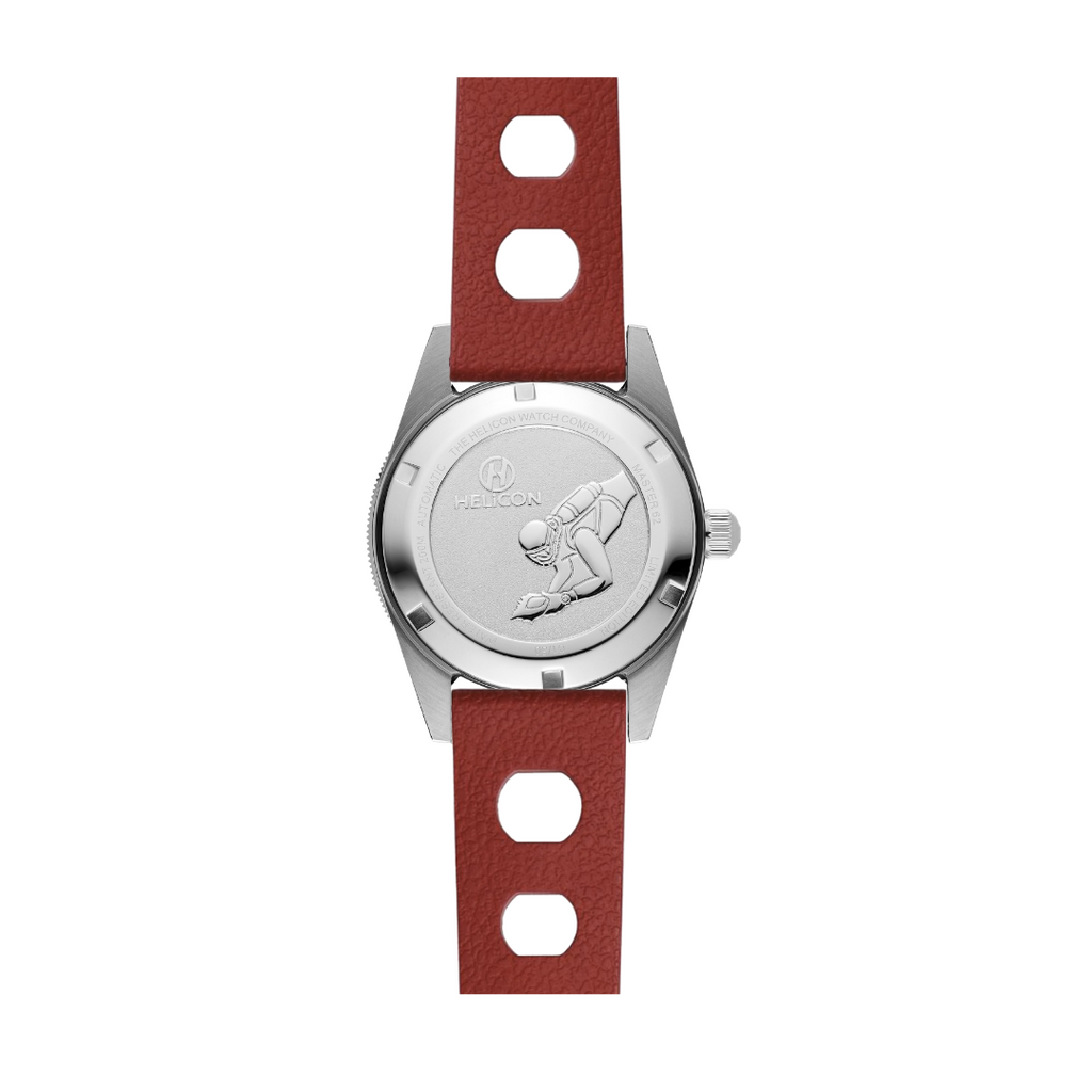 Helicon Master 62 Dive Watch Claret - Red Skin Diver