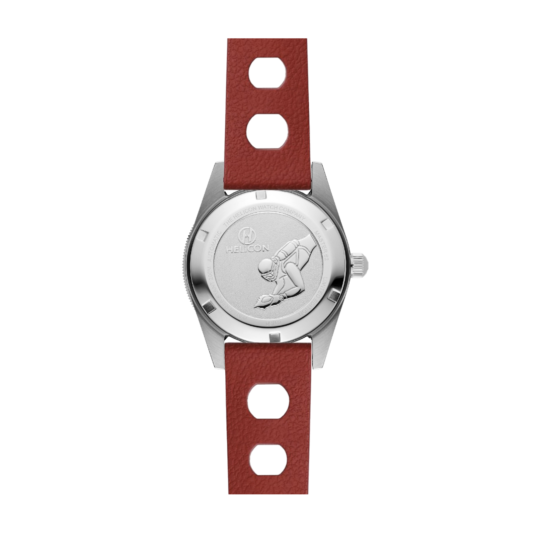 Helicon Master 62 Dive Watch Claret - Red Skin Diver