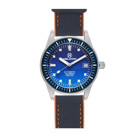 Helicon Master 62 Dive Watch Technical Performance edition - Ultramarine, Blue & Orange