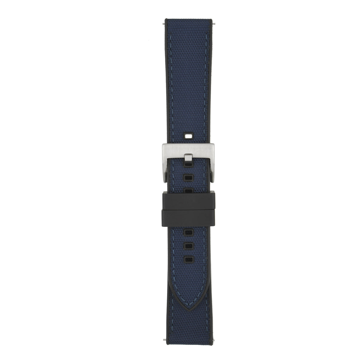 Sailcloth Hybrid Quick-Release Watch Strap - Navy