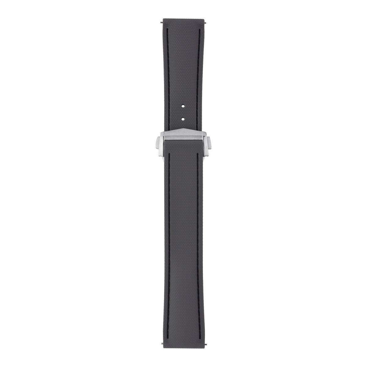 Performance Stitched FKM Rubber Watch Strap - All Grey