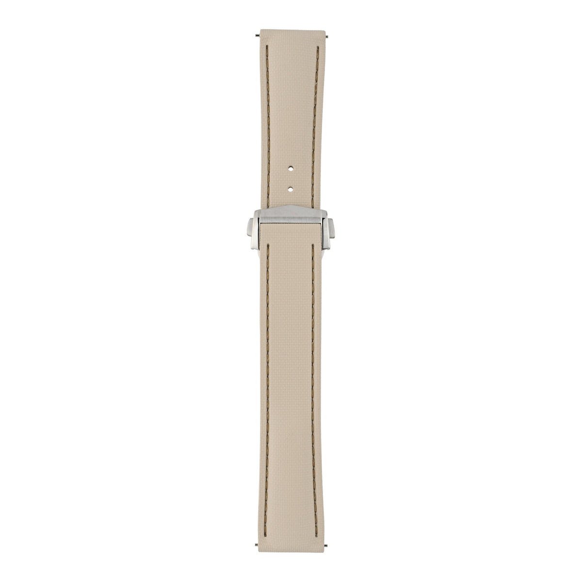 Performance Stitched FKM Rubber Watch Strap - Neutral