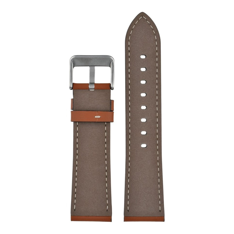 Lucca Italian Leather Watch Strap - Light Brown