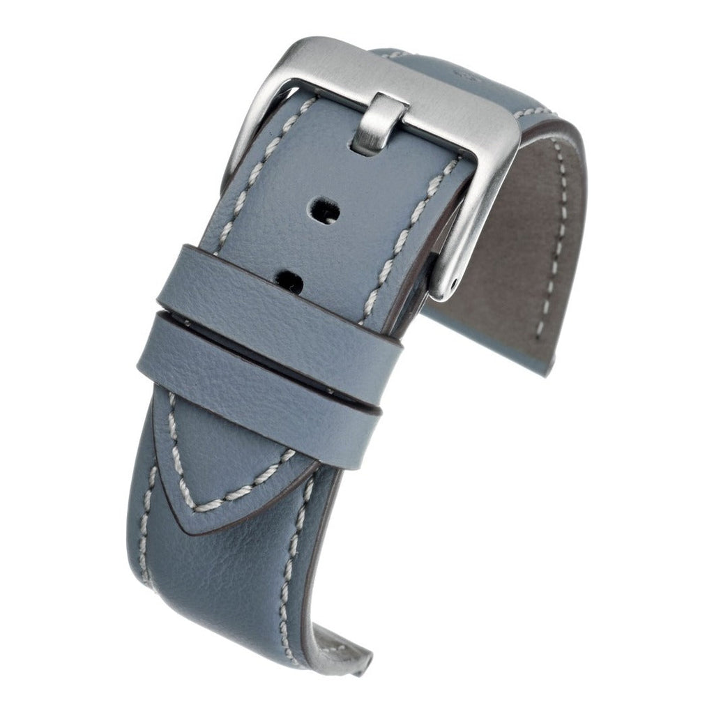 Lucca Italian Leather Watch Strap - Grey