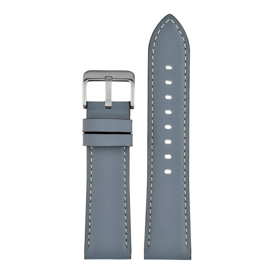 Lucca Italian Leather Watch Strap - Grey