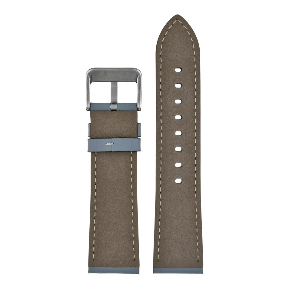 Lucca Italian Leather Watch Strap - Grey