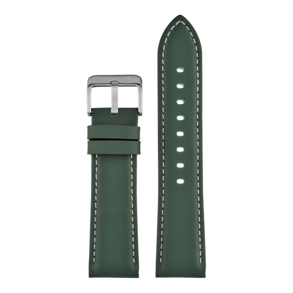 Lucca Italian Leather Watch Strap - Green