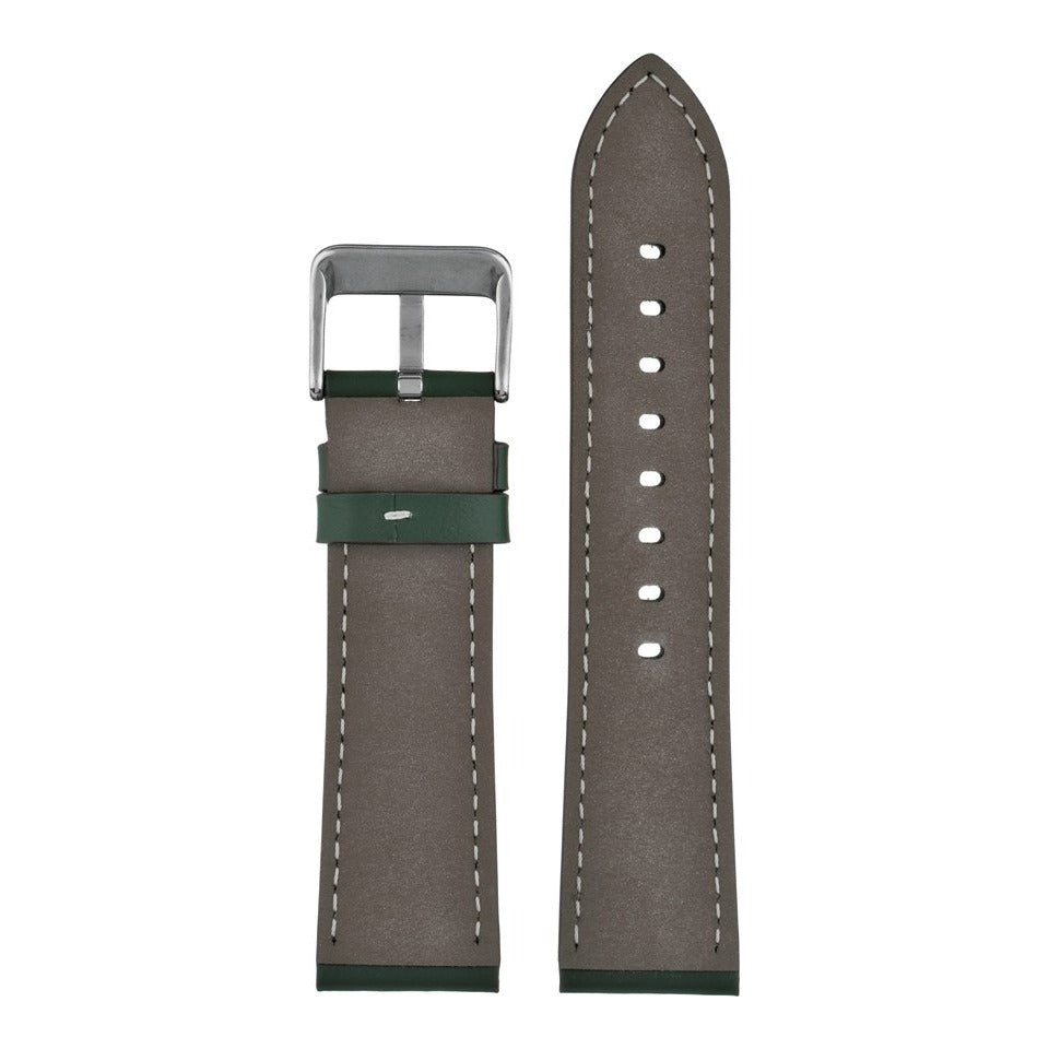 Lucca Italian Leather Watch Strap - Green