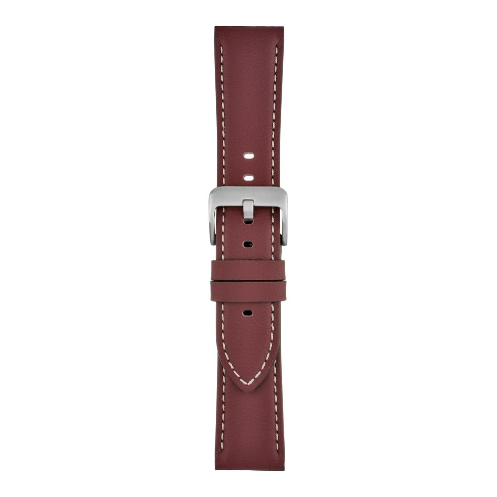 Lucca Italian Leather Watch Strap - Red