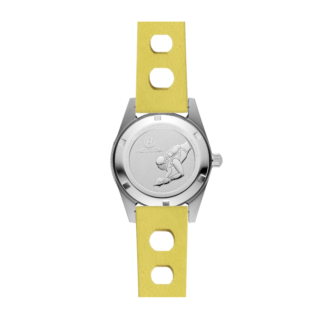 Helicon Master 62 Dive Watch Granite - Yellow Skin Diver