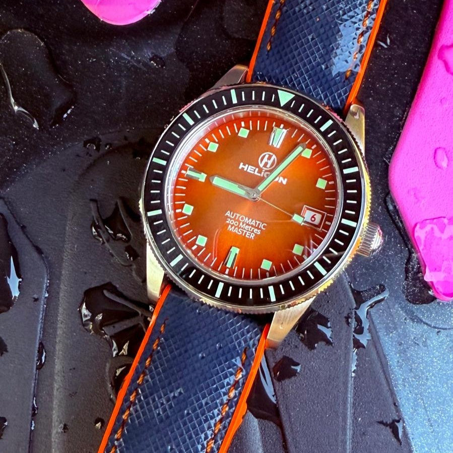 Helicon Master 62 Dive Watch Technical Performance edition - Iridium, Blue & Orange