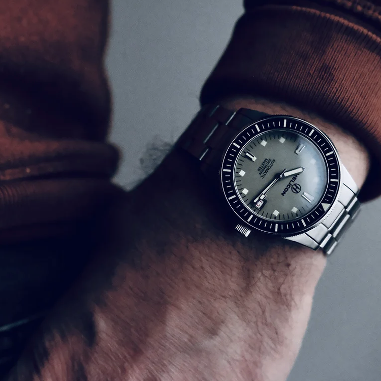 Helicon Master 62 Dive Watch in Lichen