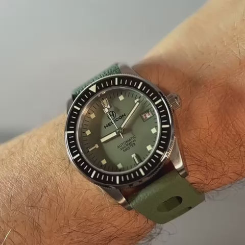 Helicon Master 62 Dive Watch Lichen - Green Skin Diver